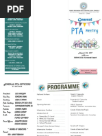 Pta Meeting Program