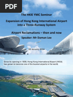 The HKIE YMC Seminar Expansion of Hong Kong International Airport Into A Three-Runway System Airport Reclamations - Then and Now