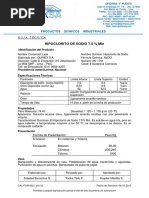 A.1 Ficha Tecnica - Hipoclorito de Sodio 7.5 % Min