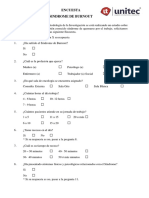 Encuesta de Sindrome de Burnout