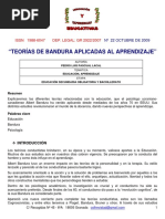 Teorías de Bandura Aplicadas Al Aprendizaje PDF