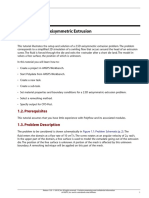 Polyflow Extrusion WS01 Axisymmetric