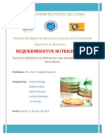 Requerimientos Nutricionales Microbianos