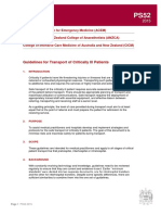 ps52 2015 Guidelines For Transport of Critically Ill Patients PDF