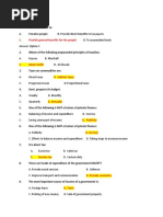 Taxatio MCQ