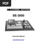 Datavideo SE 3000 Manual