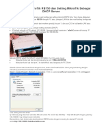 Cara Setting MikroTik RB750 Dan Setting MikroTik Sebagai DHCP Server