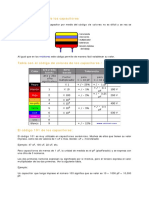 Código de Colores de Los Capacitores