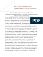 Experiencia, Explicación y La Búsqueda de Coherencia. Arciero & Guidano