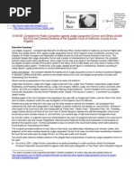 2010-08-09 Complaint Filed With US Attorney Office Against California Judge Jacqueline Connor and Others at The LA Superior Court For Public Corruption and Racketeering S