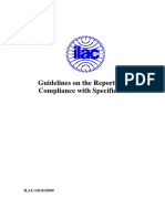 ILAC - G8 - 03 - 2009 Guidelines On The Reporting of Compliance With Specification PDF