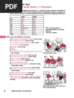 Strong and Weak Forms - Pronouns I