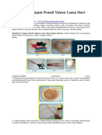 Membuat Tempat Pensil Tahan Lama Dari Bahan Rotan