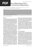 08-The Heritability of Malocclusion-Part 2 The Influence of Genetics in Malocclusion PDF