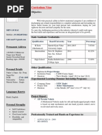 Curriculum Vitae: Objective