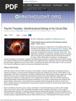 Psychic Parasites, Interdimensional Beings & The Occult Elite PDF