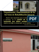 Organizacion de Los Serviciosde Rehabilitacion