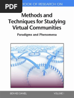 (Paradigms and Phenomena 1) Ben Kei Daniel-Handbook of Research On Methods and Techniques For Studying Virtual Communities - Paradigms and Phenomena, Volume 1 - IGI Global Snippet (2010)