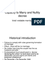 Capacity To Marry and Nullity Decree