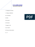 Change Management - HRM625 Spring 2007 Quiz 04 Solution