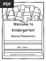 Kindergarten Information Handbook 2016-2017