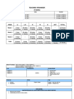 Teaching Organiser (3 Weeks)