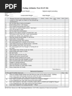 Eating Attitudes Test (EAT-26) : Check To The Right For Each of The Following Statements