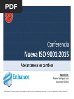 Charla Nueva ISO 9001 2015