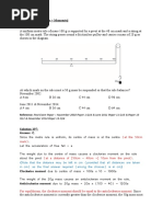 Question 197: (Forces Moments) : (At The 50cm Mark)