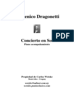 Dragonetti Piano en Sol Manuscrita