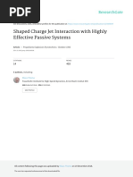 Shaped Charge Jet Interaction With Highly Effectiv