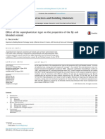 Effect of The Superplasticizer Type On The Properties of The Fly Ash Blended Cement