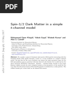 Spin-3/2 Dark Matter in A Simple T-Channel Model: Mohammed Omer Khojali, Ashok Goyal, Mukesh Kumar and Alan S. Cornell