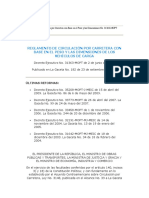 Reglamento de Circulacion de Pesos y Dimensiones