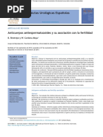 Anticuerpos Antiespermatozoides y Su Asociación Con La Fertilidad