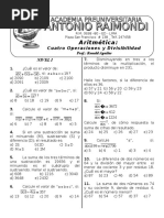 ARITMETICA - Cuatro Operaciones 2