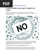 Guia Definitiva para Que Te Importe Un Carjo Loq Otros Digan