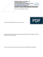 Engenharia Econômica - Lista de Exercícios 2017.1