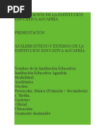 Analisis de Microentrono y Macroentorno de La Institucion