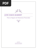 LOVE COACH ACADEMY Carta Informativa