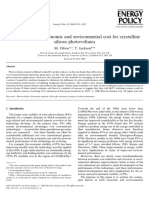 The Evolution of Economic and Environmental Cost For Crystall 2000 Energy Po