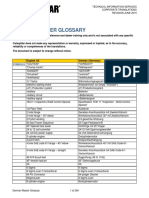 Caterpillar Master Glossary German