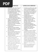 ADVISORY vs. CONSULTANCY