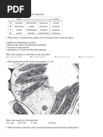 Paper 1 - Cell Structure