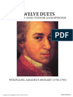 Duets For Alto and Tenor Saxophone Mozart PDF