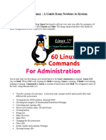 60 Commands of Linux: A Guide From Newbies To System Administrator