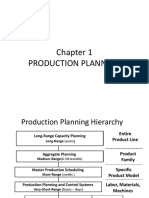 Chapter 1 - Production Planning