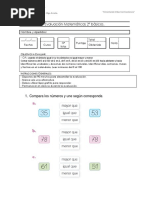 Evaluación Matemáticas Mayor Menor 