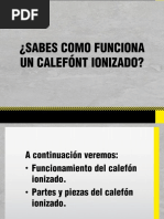 Partes y Funcionamiento Calefon Ionizado