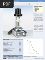 Viscosity of Newtonian and Non-Newtonian Liquids (Rotary Viscometer)